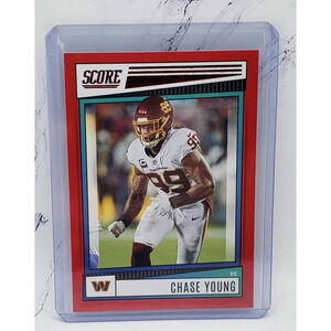 Chase Young 2022 Panini Score Red Parallel #258, 295/499 Washington Commanders